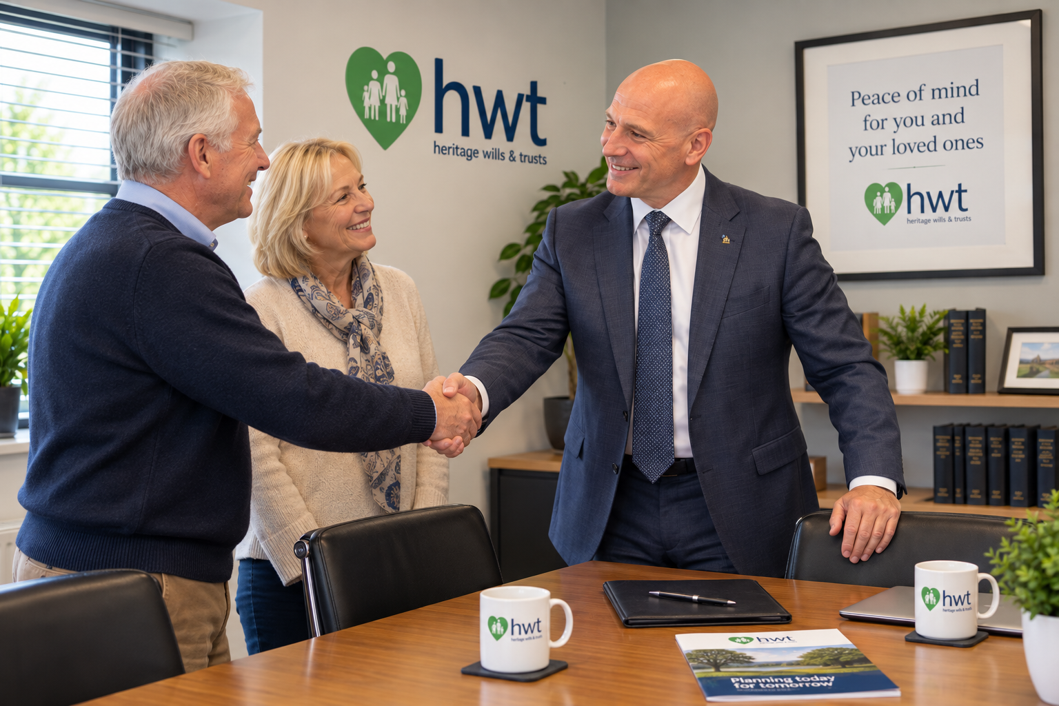 HWT welcoming clients at a consultation